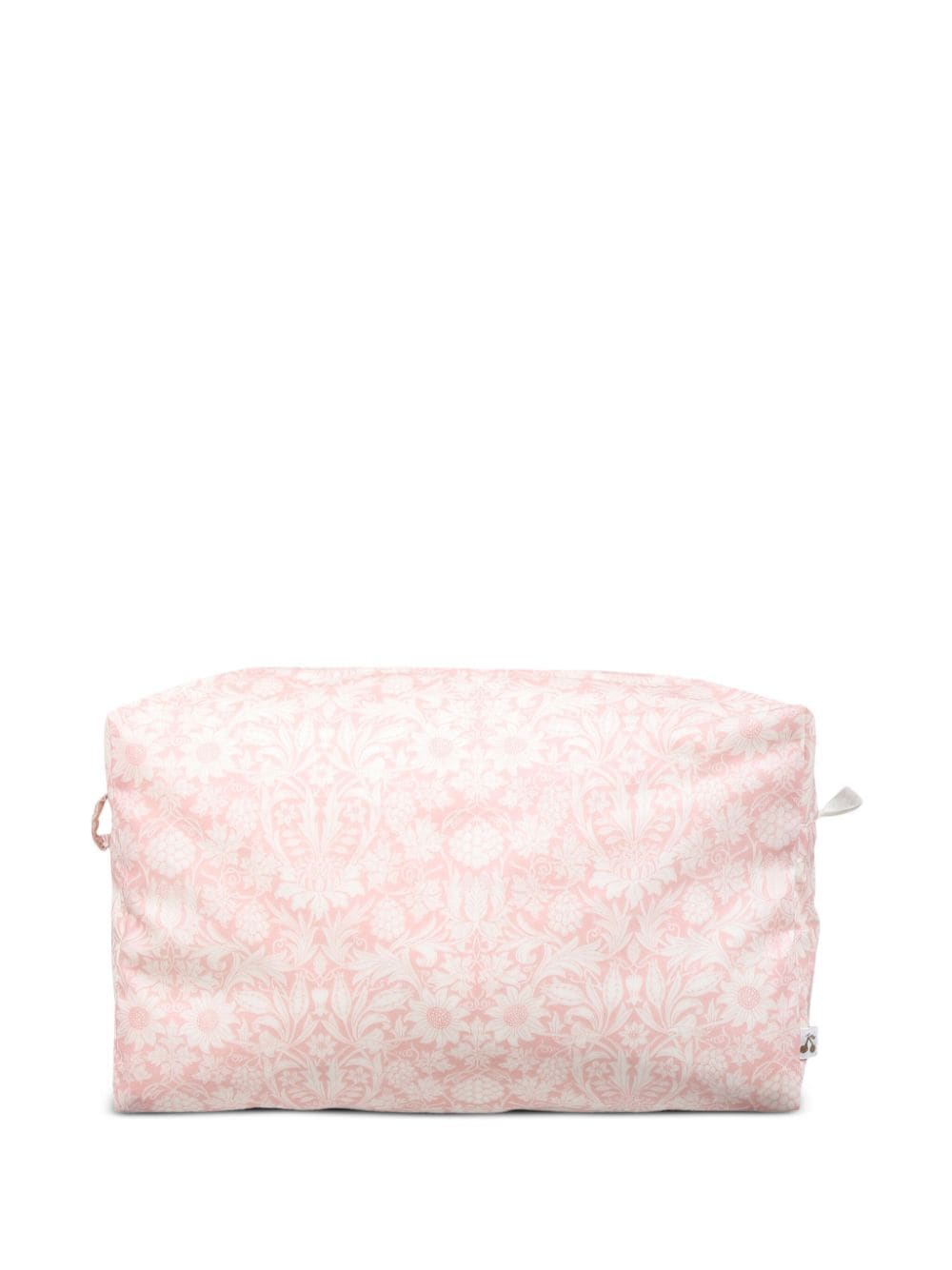 Bonpoint floral-print cotton changing bag - Roze