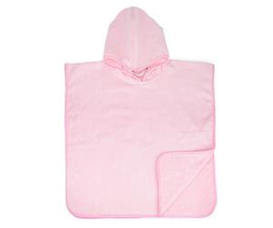 The One Towelling The One Baby Poncho met Capuchon Light Pink