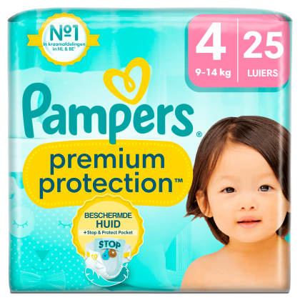 Pampers ampers Premium Protection Maat 4, 25 Luiers bij Jumbo