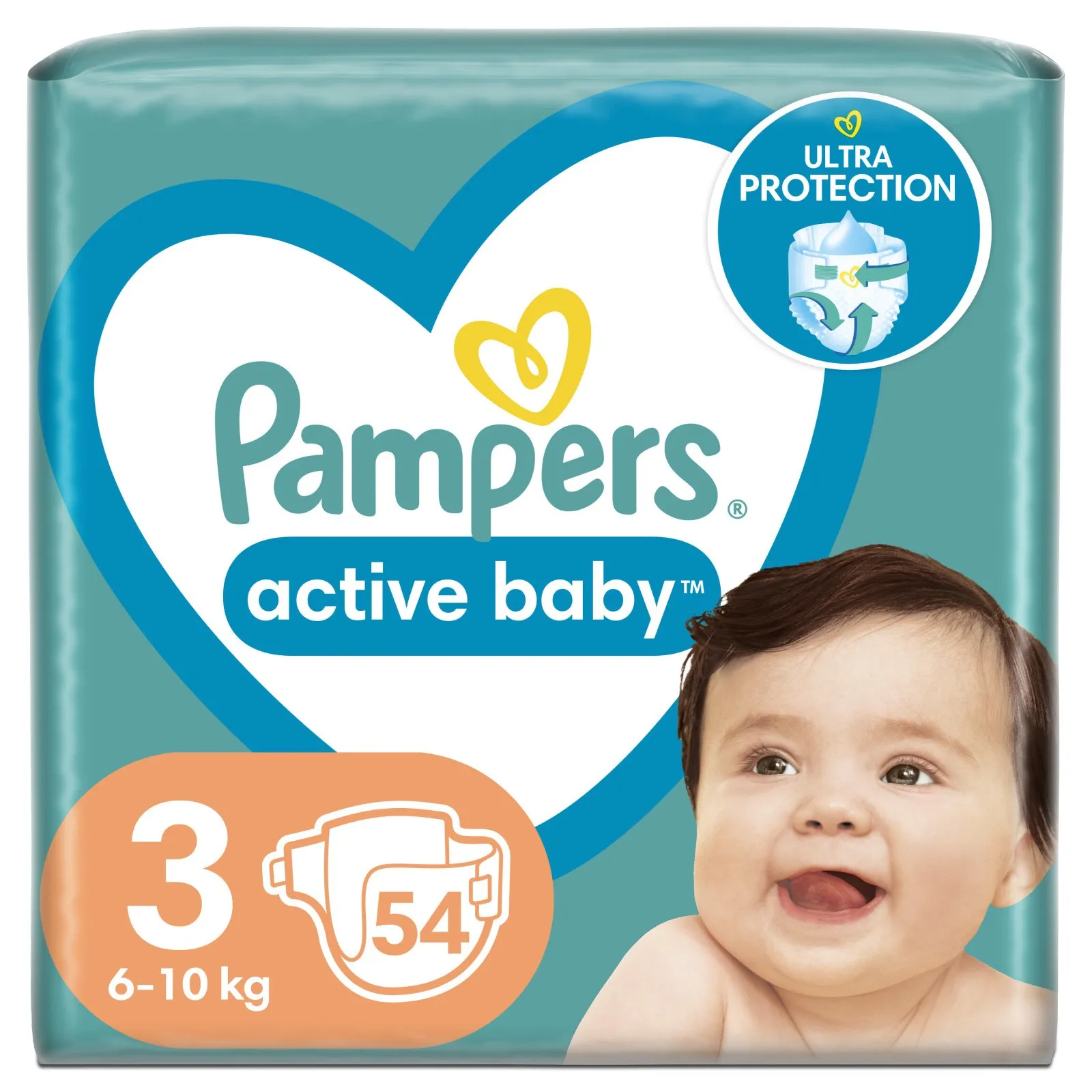 Pampers Active Baby Dry Maat 3 -54 stuks