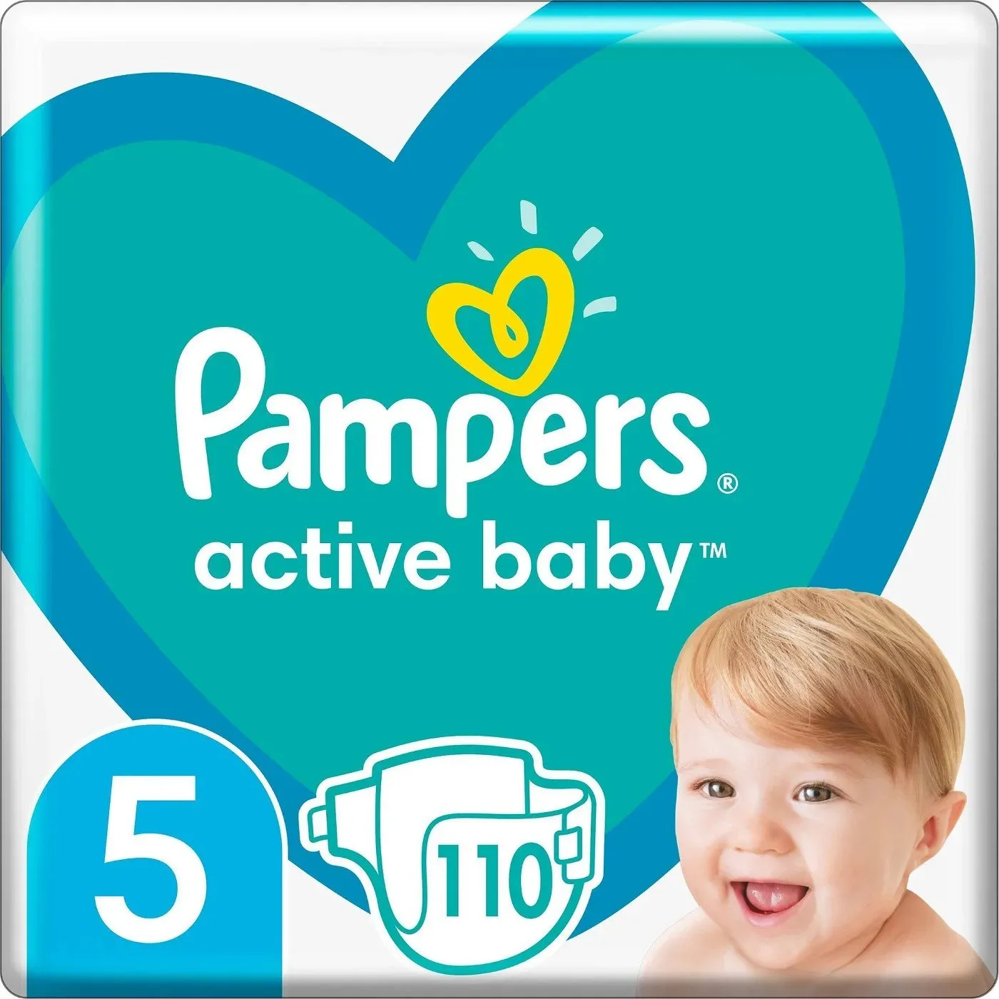 Pampers Active Baby Maat 5 (11-16kg) Maandverpakking - 110 stuks