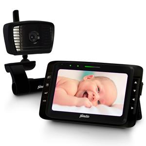 Alecto DVM-250ZT - Babyfoon met camera en 5 kleurenscherm, zwart
