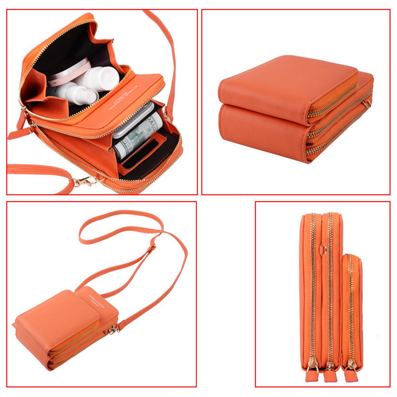 TOMTOP JMS Mini-crossbodytas voor dames met verstelbare riem Effen patroon Handtassen met ritssluiting Multifunctionele mini