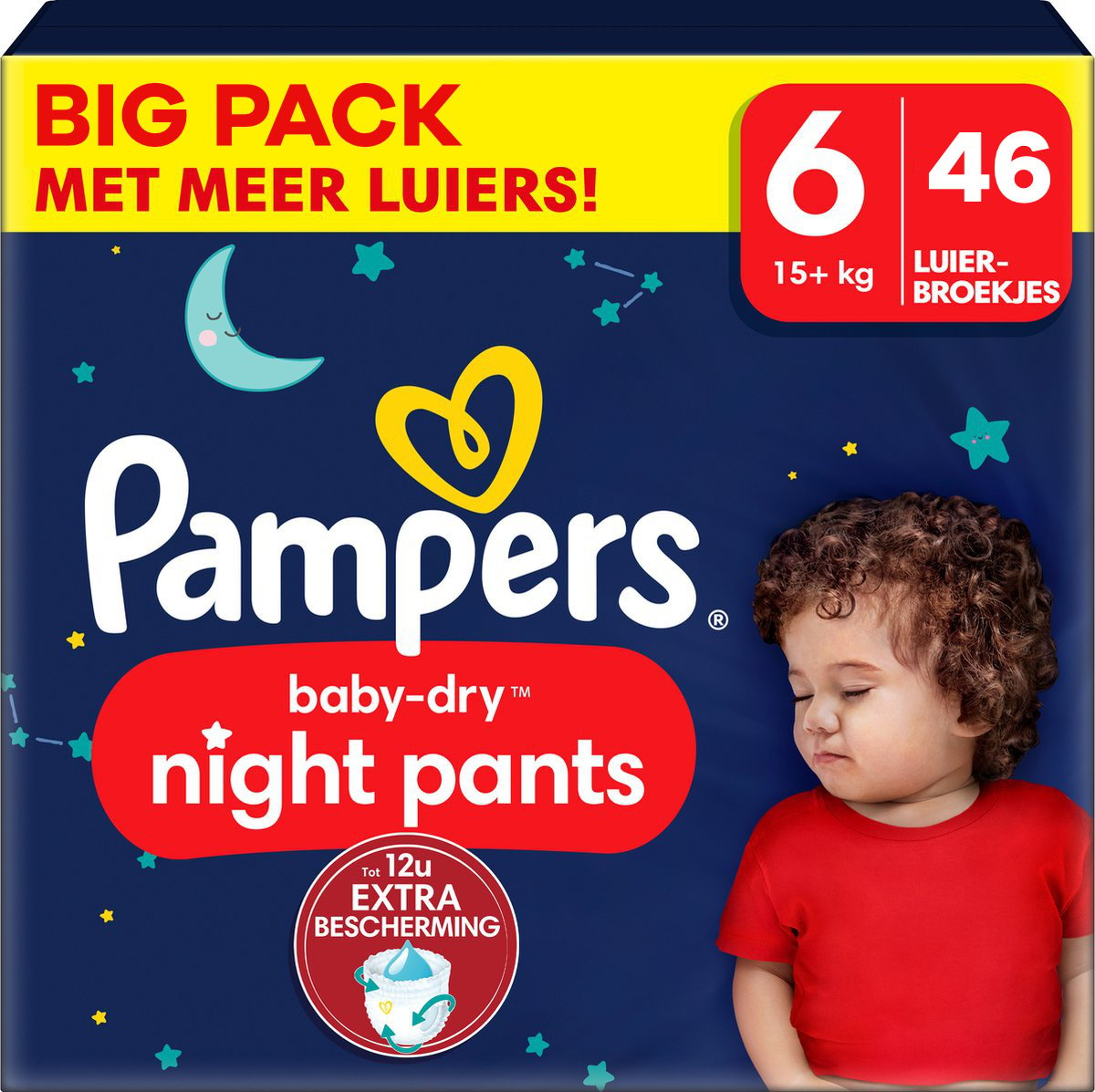 Pampers  Baby Dry Night Pants - Maat 6 - Big Pack - 46 luierbroekjes