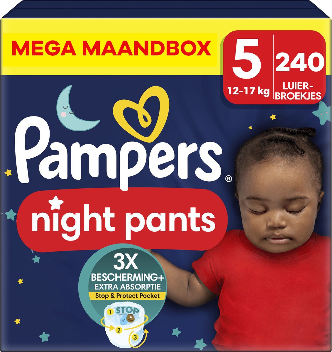 Pampers  Night Pants - Maat 5 - Mega Maandbox - 240 stuks - 12/17 KG