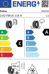 Petlas VanMaster All Season + 215/75 R16 116 R  3PMSF