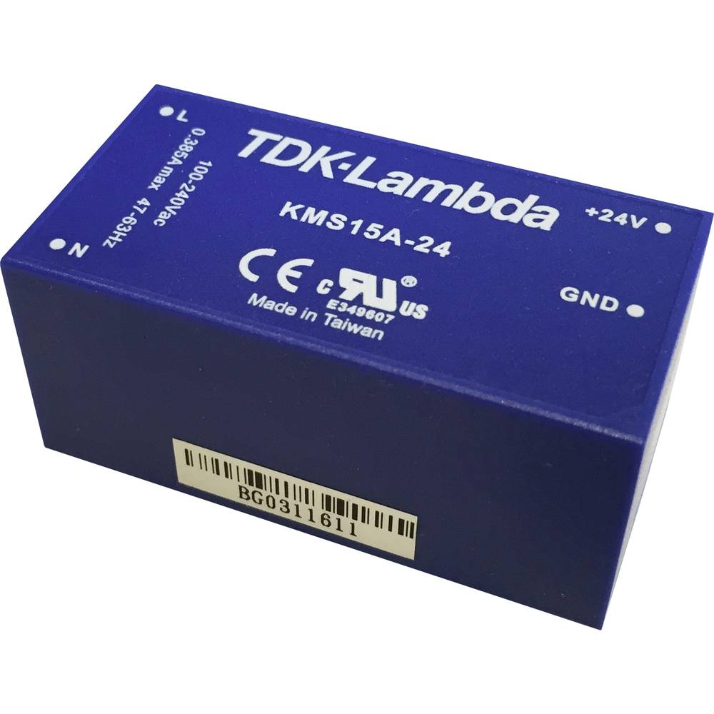 TDK-Lambda KMS15A-12 AC/DC-printnetvoeding 12 V 1.25 A 15 W