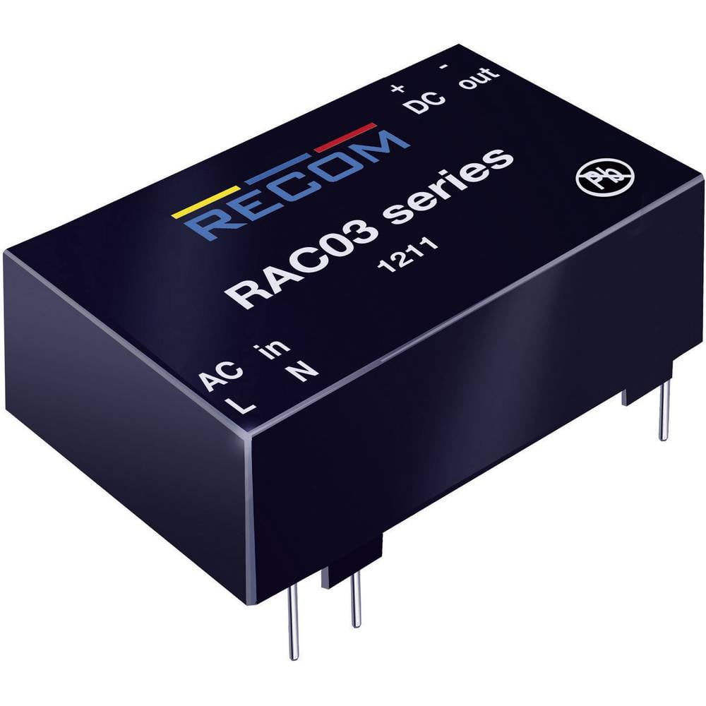 RECOM RAC03-24SC AC/DC-printnetvoeding 24 V/DC 0.125 A 3 W