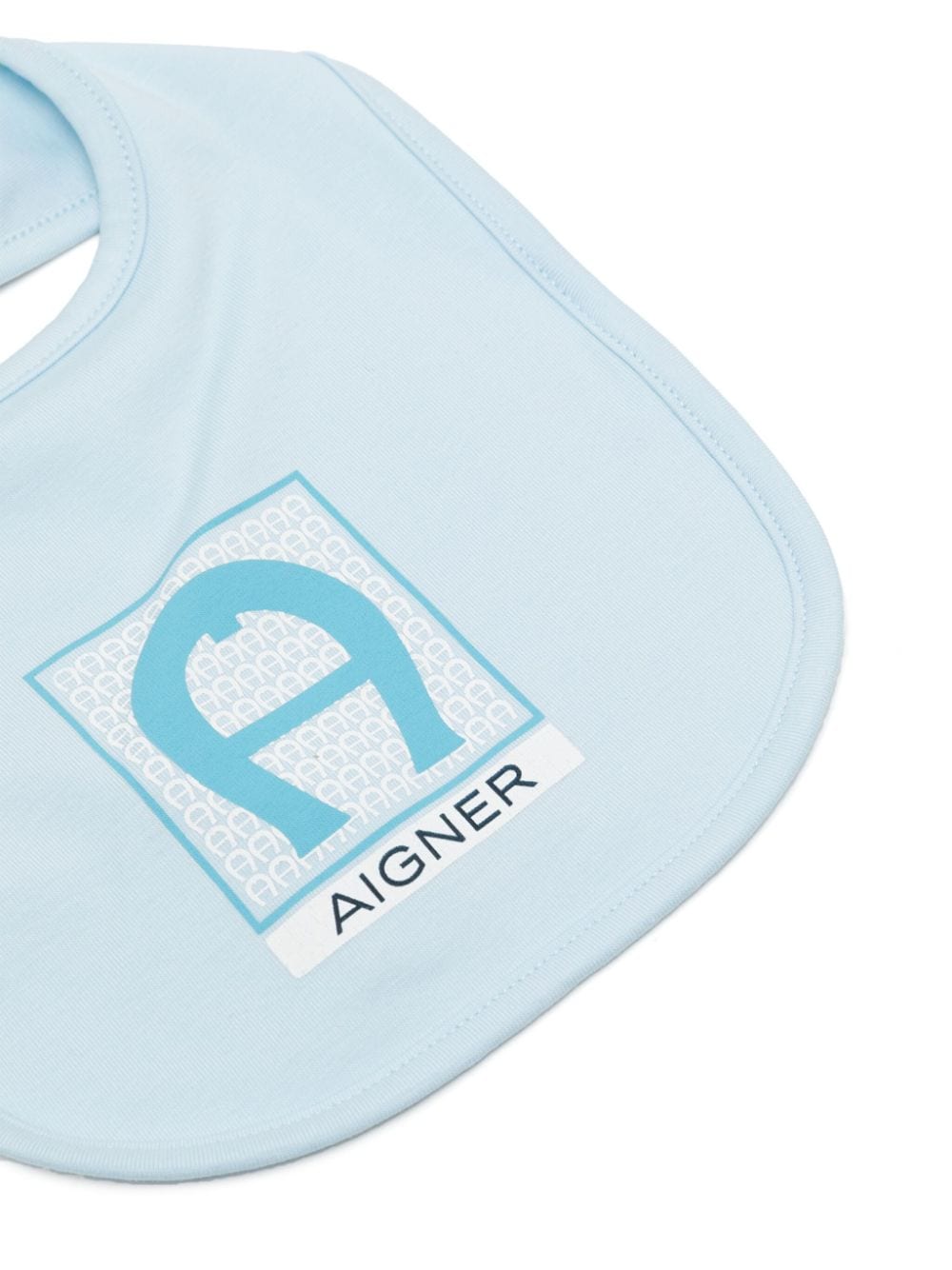 Aigner Kids logo-print cotton blend bib - Blauw