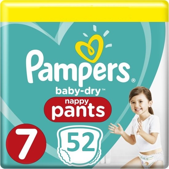 Pampers Baby Dry Nappy Pants Maat 7-52 Luierbroekjes