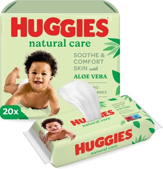 Huggies  Natural Care - Billendoekjes - 1120 babydoekjes - 20 x 56