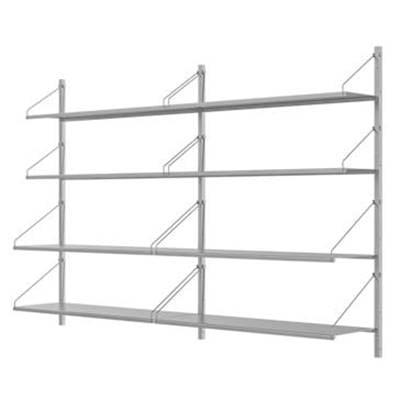 Frama Shelf Library H1084 Double wandkast roestvrijstaal