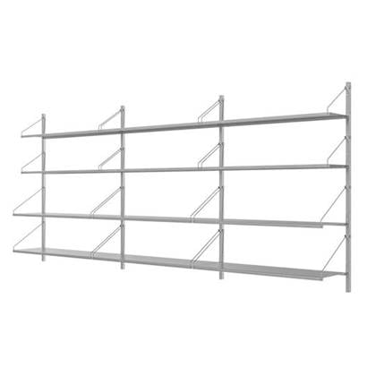 Frama Shelf Library H1084 Triple wandkast roestvrijstaal