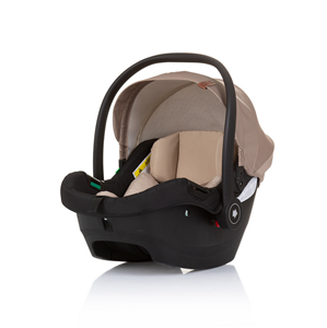Chipolino i-Size Babyschale Duo Smart Gruppe 0+, Kissen, verstellbare Kopfstütze beige