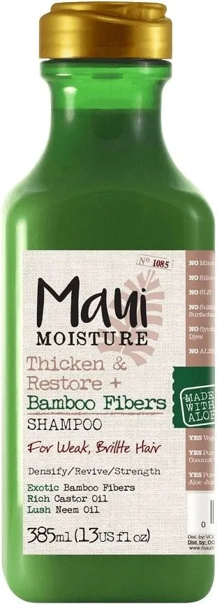 Maui Moisture Thicken & Restore + Bamboo Fiber Shampoo - 385 ml