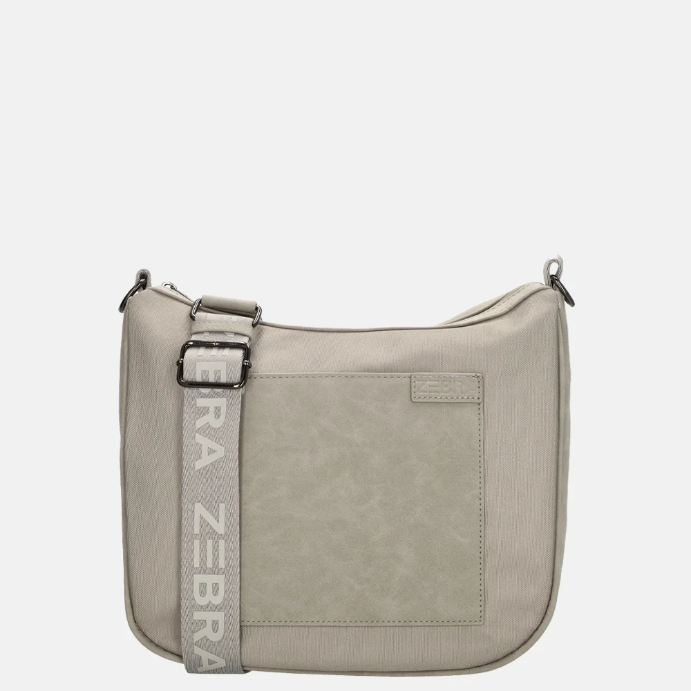 Zebra Trends Ingrid crossbody tas licht grijs