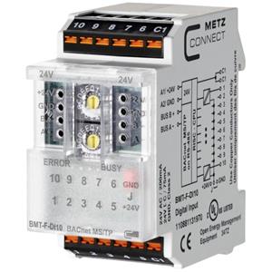 Metz Connect BMT-F-DI10 BACnet MS/TP MS/TP-module 24 V/AC, 24 V/DC 85 mA Inhoud: 1 stuk(s)