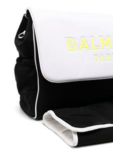Balmain Kids logo-debossed changing bag - Wit