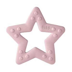 BIBS Baby Bitie Star bijtring vanaf 3 maanden roze Plum