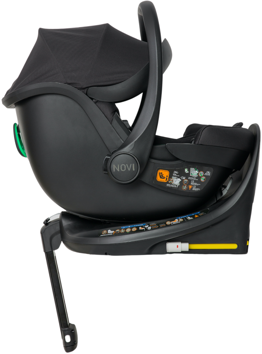 Novi Baby Autostoel  Jacky Pro 360 All Black & Base