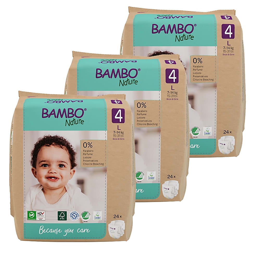 Bambo Nature Luier Maat 4 Voordeelverpakking 72 luiers