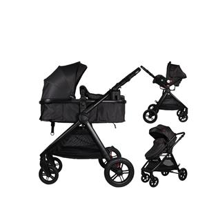 Ding 3-in-1 Kinderwagen Liam - Black/Black