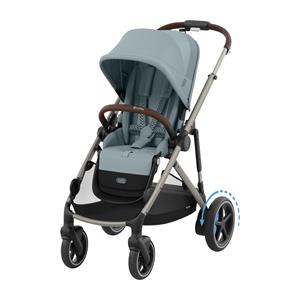 Cybex E-Gazelle S Kinderwagen - Taupe - Stormy Blue / Light Blue