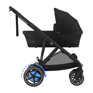 Cybex E-Gazelle S Kinderwagen 2-in-1 - Black - Moon Black / Black