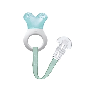 MAM Verkoelende bijtring Mini Cooler & Clip jongen 2+ M, met clip 1 stuk in turquoise