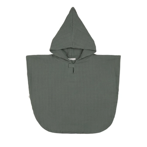 Lässig Kinderbadponcho kinderen mousseline petrol groen