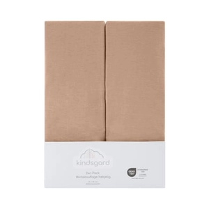 Kindsgard Verschoonkussenhoes bekjelig 2-pack 85 x 75 cm taupe