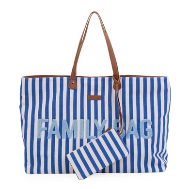 Childhome Luiertas Family Bag streepjes blauw