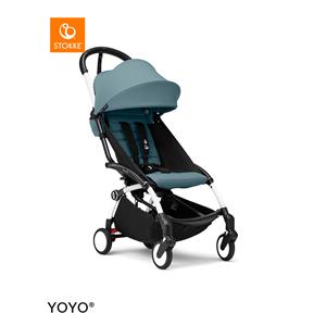 Stokke YOYO3 Kinderwagen - White Frame - Aqua