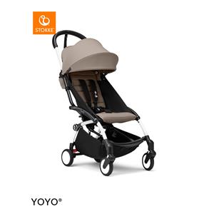 Stokke YOYO3 Kinderwagen - White Frame - Taupe