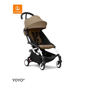 Stokke YOYO3 Kinderwagen - White Frame - Toffee