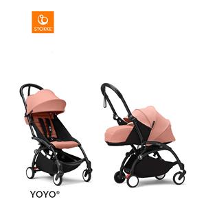 Stokke YOYO3 Complete Kinderwagen - Black Frame - Ginger