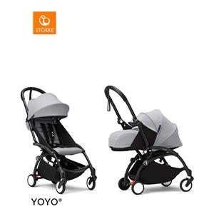 Stokke YOYO3 Complete Kinderwagen - Black Frame - Stone