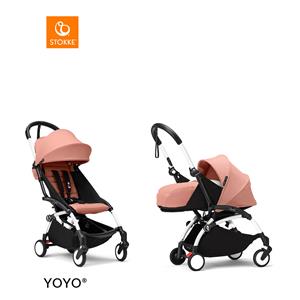 Stokke YOYO3 Complete Kinderwagen - White Frame - Ginger