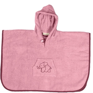 ULLENBOOM Badponcho - Roze 45x75 cm