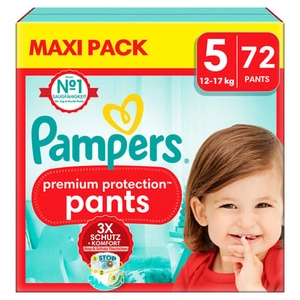 Pampers Protection Premium Pants, maat 5, 12-17kg, maxiverpakking (1x 72 luiers)