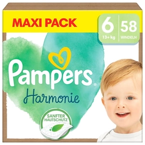 Pampers Junior Harmonie luiers maat 6 , 13+ kg, maxipak (1x 58 luiers)