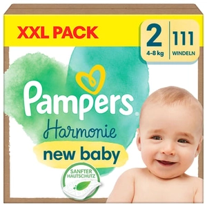 Pampers Harmonie luiers maat 2 Mini, 4kg - 8kg, XXL pak (1x111 luiers)