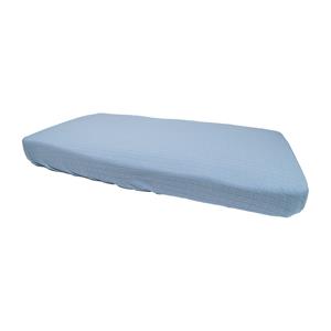 Lodger Slumber Solid Hoeslaken - 40 x 80 cm - Blue Fogg