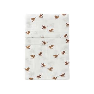 Cottonbaby Soft Ledikantlaken - 120x150 - Flying Birds