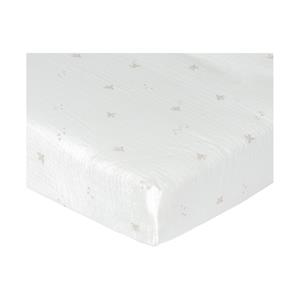 Nanami Bird Hoeslaken - 60 x 110/120 cm - Off White