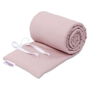 Babybay Cotton  nest organic Royal geschikt voor model Boxspring XXL rosé glitter stippen goud