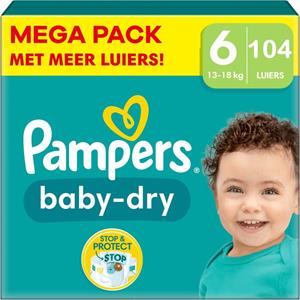 Pampers  Baby Dry - Maat 6 - Megapack - 104 stuks - 13+KG