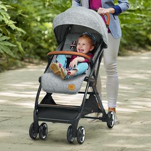 Costway Opvouwbare Kinderwagen Handig Vouwmechanisme met één Hand Lichtgewicht Aluminium Frame Verstelbare Rugleuning