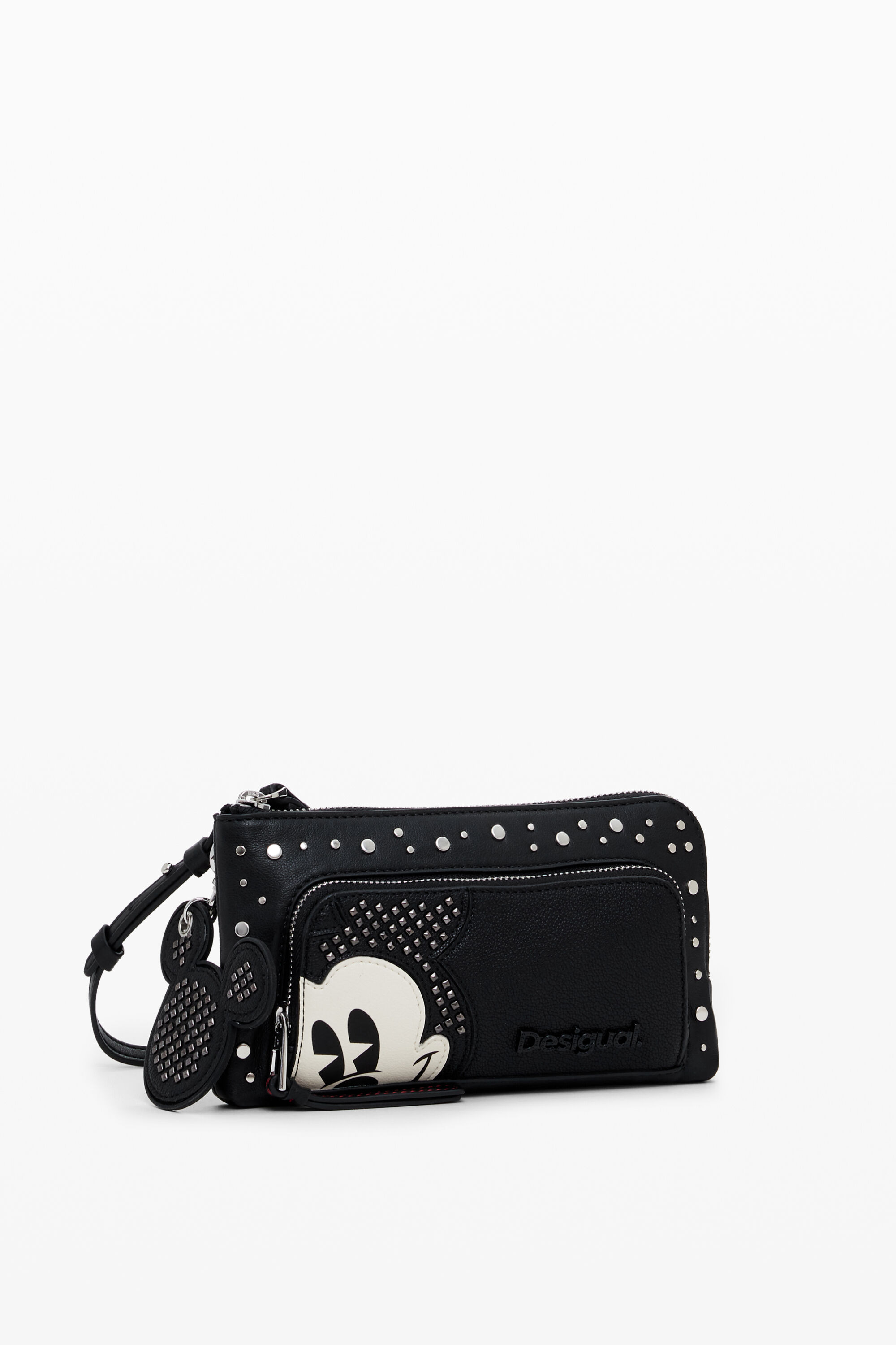 Desigual Portemonnee L met Mickey-studs - BLACK