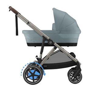 Cybex E-Gazelle S Kinderwagen 2-in-1 - Taupe - Stormy Blue / Light Blue